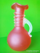 MOST NAGYON MEGÉRI ÁRON!!! Lazac színű üveg váza kézműves termék