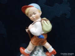 Carl Scheidig Grafenthal "Túrázó fiú"(Hiker boy) 15,5 cm