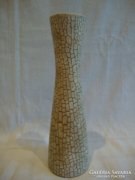 Retro iparművész repesztett mázas kerámia váza