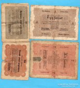 Kossuth Bankó sor!! 15,30 krajcár 1,2,5,10 Forint 1848-49