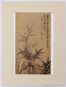 Bambuszok és kövek kínai ofszet