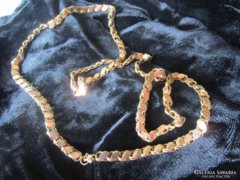 Nagyon régi 14 karát jelzett arany nyaklánc ékszer