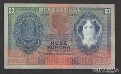 20 korona 1907.  RITKA BANKJEGY !!!