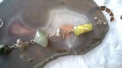 925 ezüst karkötő féldrágakövekkel