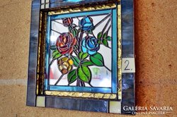 ​x. Már 50% engedménnyel! Rózsacsokor. Eredeti 3D. Tiffany fali kép akció!