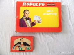 Retro Rodolfo bűvész készlet teljes.+25 kártya trükk