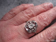 Ezüst gyűrű markazittal 18 mm LEÁRAZVA!!!