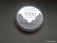 Budapest ezüst 5000 BU 31,46 g  Ag 0,925 érme