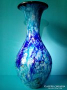 BOD ÉVA  kerámia váza 33,7 cm - a tenger összes kékjével