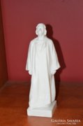 Herendi fehér porcelán Jézus figura