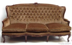 Faragott barokk kanapé