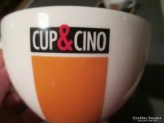 Cappuccino  pohár CUP&CINO alátét tányér nélkül!