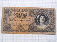 Szép 500 pengő, 1945 !!