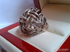 Kosaras ezüst kézműves gyűrű
