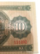 10 forint 1962 fordított hátlapi nyomat