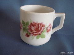 Zsolnay porcelán rózsás kávés csésze