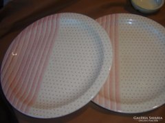 Rózsaszin pettyes tányér Churchill 2 darab