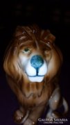 Zsolnay porcelán oroszlán figura 