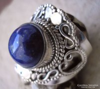 925 ezüst gyűrű, 17,7/55,6 mm lápisz lazuli