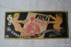  Fides reklám az 1940-es évekből