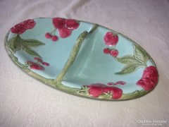 Majolika  ovális kínáló  35  x 23 cm   SEMI  Porcelain
