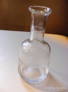 Antik koronás üveg boros kínáló palack "goyane" részére