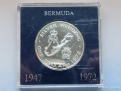 Ap 112-114 - 1972 Bermuda Ezüst 1 dollár eredeti érmetartó