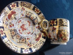 Royal Crown Derby-Alfred B.Pearce-antik IMARI csésze+alátét
