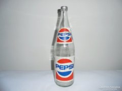 Pepsi Cola üveg palack - 1990-es, eredeti kupakkal