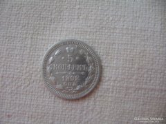 Oroszország Ezüst 5 Kopejka 1902!!!