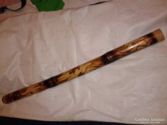  Didgeridoo, égetett mintás ausztrál őslakos hangszer
