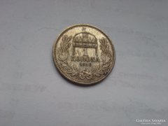 1915 ezüst 1 korona patina szép db magyar KB