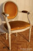 Antik Francia karfás szék
