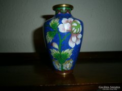 Cloissoné zománc (Rekesz zománc) váza 10 cm 