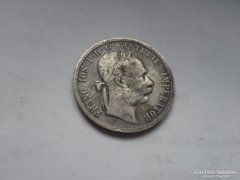 1887 ezüst 1 Florin ritka patinás db