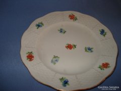Apró virágos herendi porcelán süteményes tányér