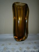 Régi cseh súlyos (több mint 1,8 kg) váza 26 cm