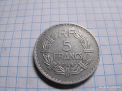 Szép 5 Francs 1949  !! 