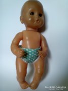 Jelzett Götz antik régi játék baba 30 cm test is plasztik vagy gumi ritka darab gyűjtői