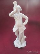 XVIII.-XIX  sz. Meissen figurális porcelán, a vadászkürtös, szép