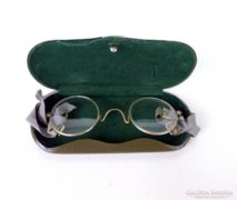 Régi katonai alpakka  keretes optikai szemüveg ,okuláré