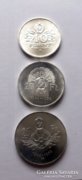 10 éves a Forint 3 db ezüst pénzérme 1956