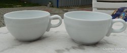 Pair of Hutschenreuther German tea cups - with plastic pattern