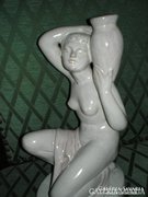 ART-DECO,porcelán, NŐI AKT-LÁNY KORSÓVAL