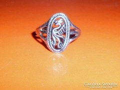 Régi SÁRKÁNY mint.Tibeti ezüst gyűrű 