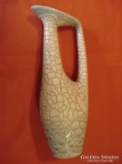 Zsolnay porcelán repesztett mázas váza