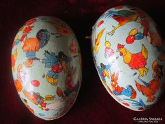 Giant 24 cm exclusive big old easter egg pulp rare retro decoration