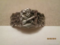 II. vh. német közelharc ezüst gyűrű