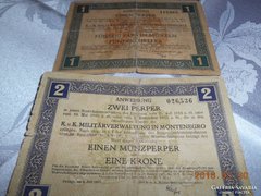 MONTENEGRO AUSZTRIA  1- 2 Preper 1917 