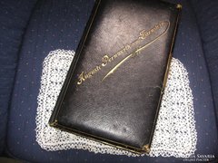 Old leather-bound photo album